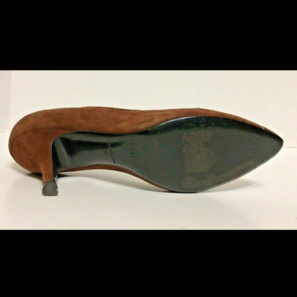 Kenzo Brown Heels with Gold Accents - Picture 5 of 8